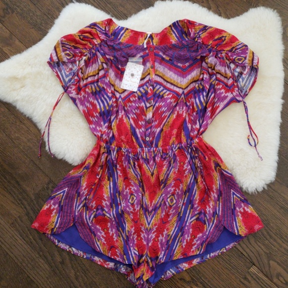 Free People Colorful Romper - Picture 2 of 5